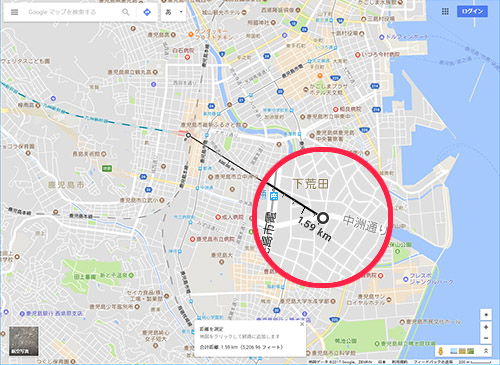 Googleマップで地点間の直線距離を測る シナプス マガジン